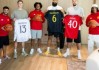 姆贝莫4XL！NBA球星造访曼联训练基地，B费约罗齐尔克泽热情接待